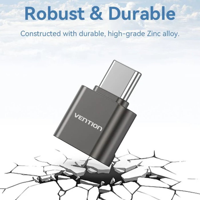 Vention CLMH0 Lector de Tarjetas MicroSD USB 2.0 Tipo-C Gris Vention CLMH0 Lector de Tarjetas MicroSD USB 2.0 Tipo-C Gris